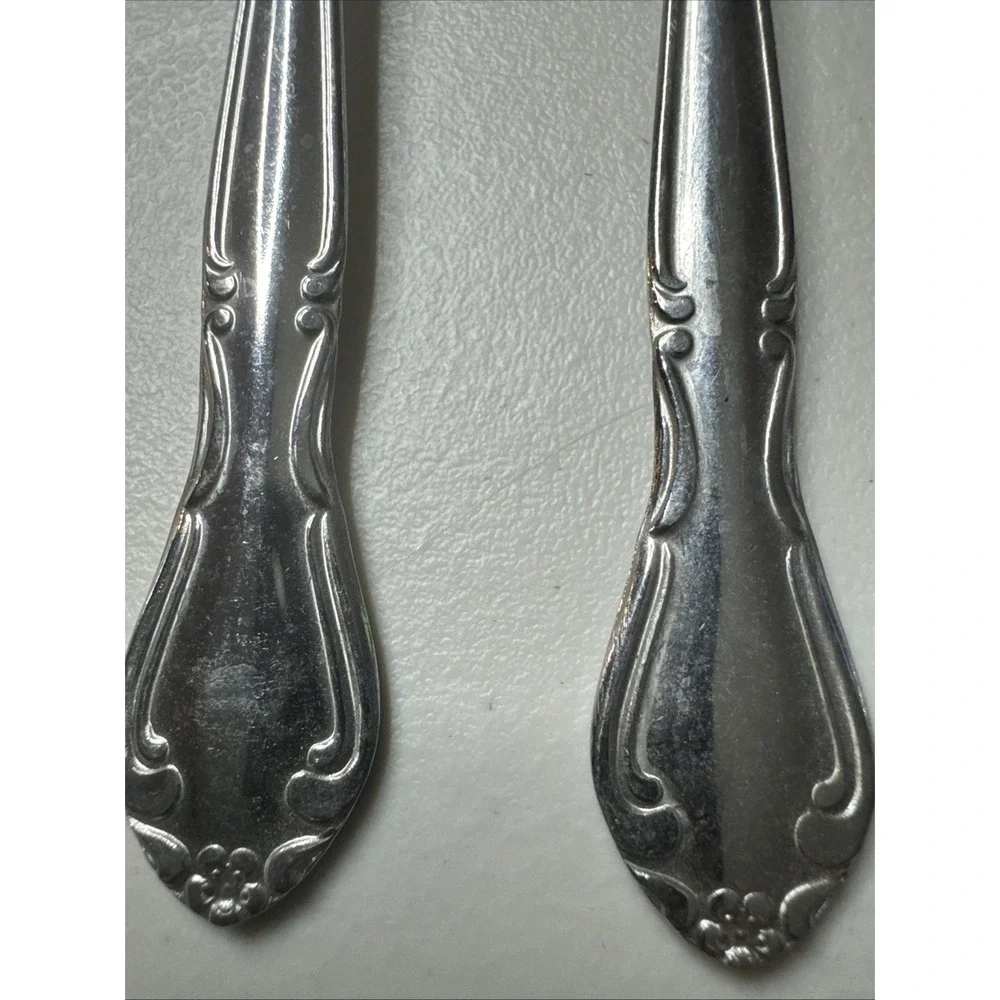 Oneida MELINDA JAPAN Flatware Salad Fork Stainless Steel Ice Tea Spoons (6) Bran